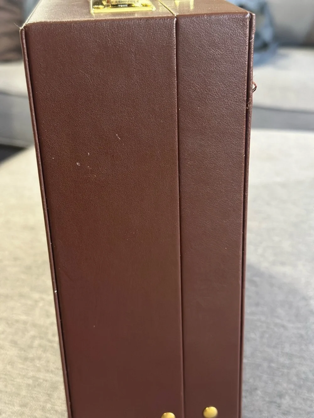 Travis Scott Utopia Brown Leather Briefcase